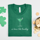 Shop A Tini Bit Lucky | St. Patrick's Day Graphic Top-Tee at Ruby Joy Boutique, a Women's Clothing Store in Pickerington, Ohio