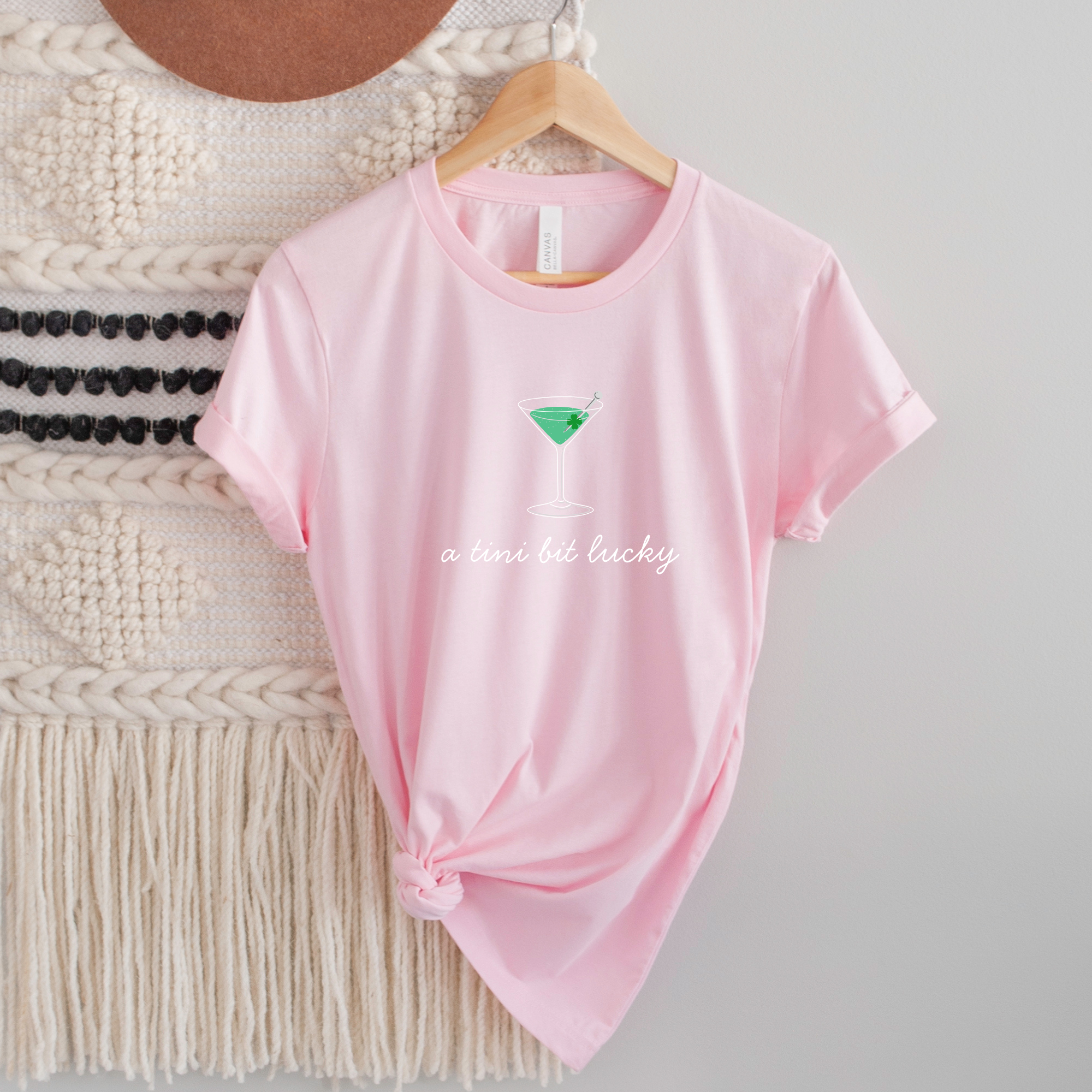 Shop A Tini Bit Lucky | St. Patrick's Day Graphic Top-Tee at Ruby Joy Boutique, a Women's Clothing Store in Pickerington, Ohio