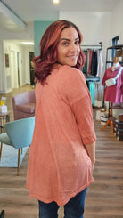 Shop Aliza Mixed Fabric Tunic-Shirts & Tops at Ruby Joy Boutique, a Women's Clothing Store in Pickerington, Ohio