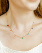 Shop Allegra Multicolor Stone Necklace- at Ruby Joy Boutique, a Women's Clothing Store in Pickerington, Ohio