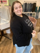 Shop Alpine Breeze Eyelet Cardigan - Black-Cardigan at Ruby Joy Boutique, a Women's Clothing Store in Pickerington, Ohio