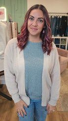 Shop Alpine Breeze Eyelet Cardigan - Sand-Cardigan at Ruby Joy Boutique, a Women's Clothing Store in Pickerington, Ohio