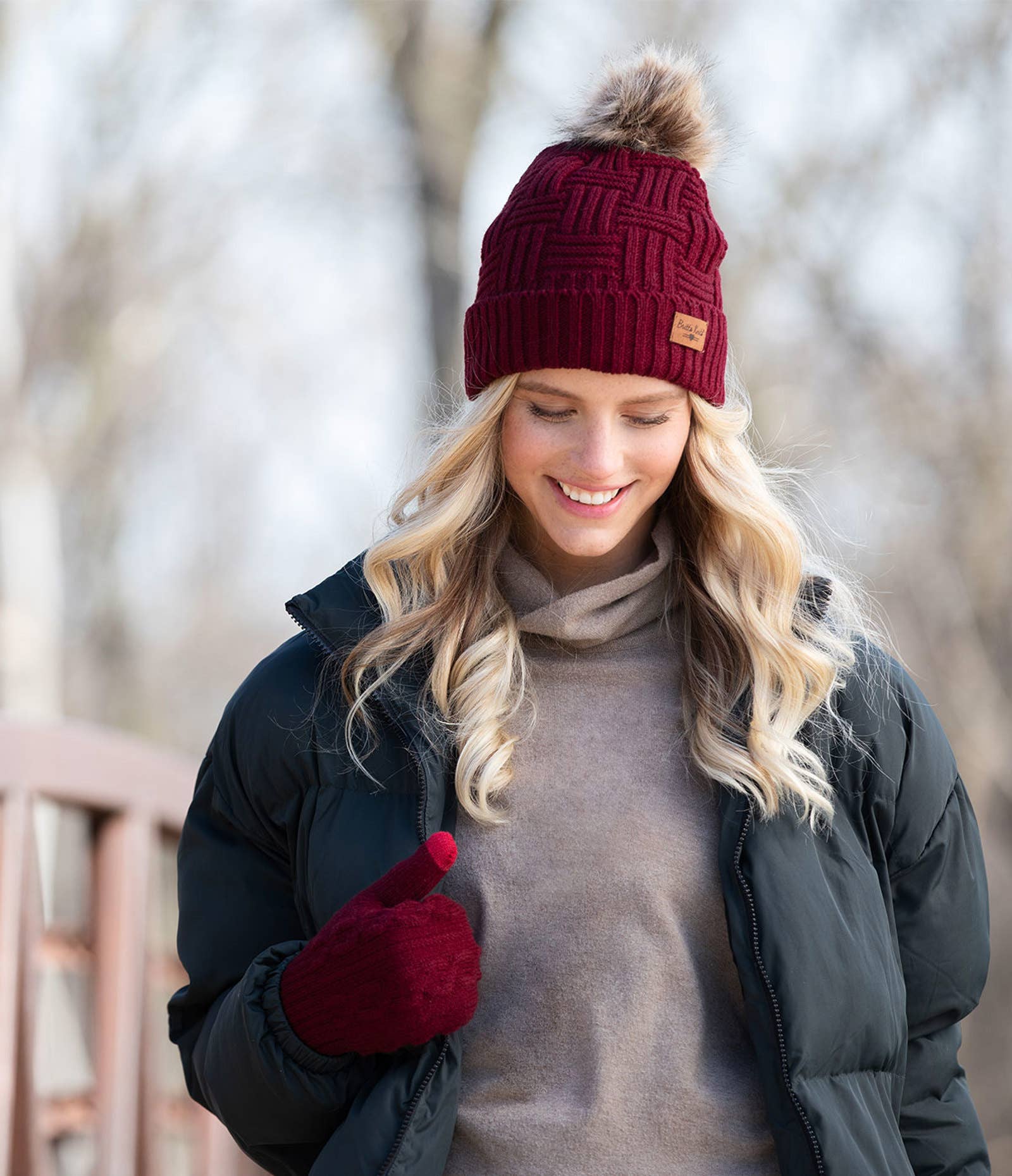 Shop Alpine Pom Hat-Winter Hat at Ruby Joy Boutique, a Women's Clothing Store in Pickerington, Ohio