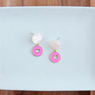 Shop Amora Heart Earrings - Pink- at Ruby Joy Boutique, a Women's Clothing Store in Pickerington, Ohio