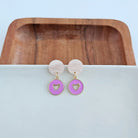 Shop Amora Heart Earrings - Purple- at Ruby Joy Boutique, a Women's Clothing Store in Pickerington, Ohio