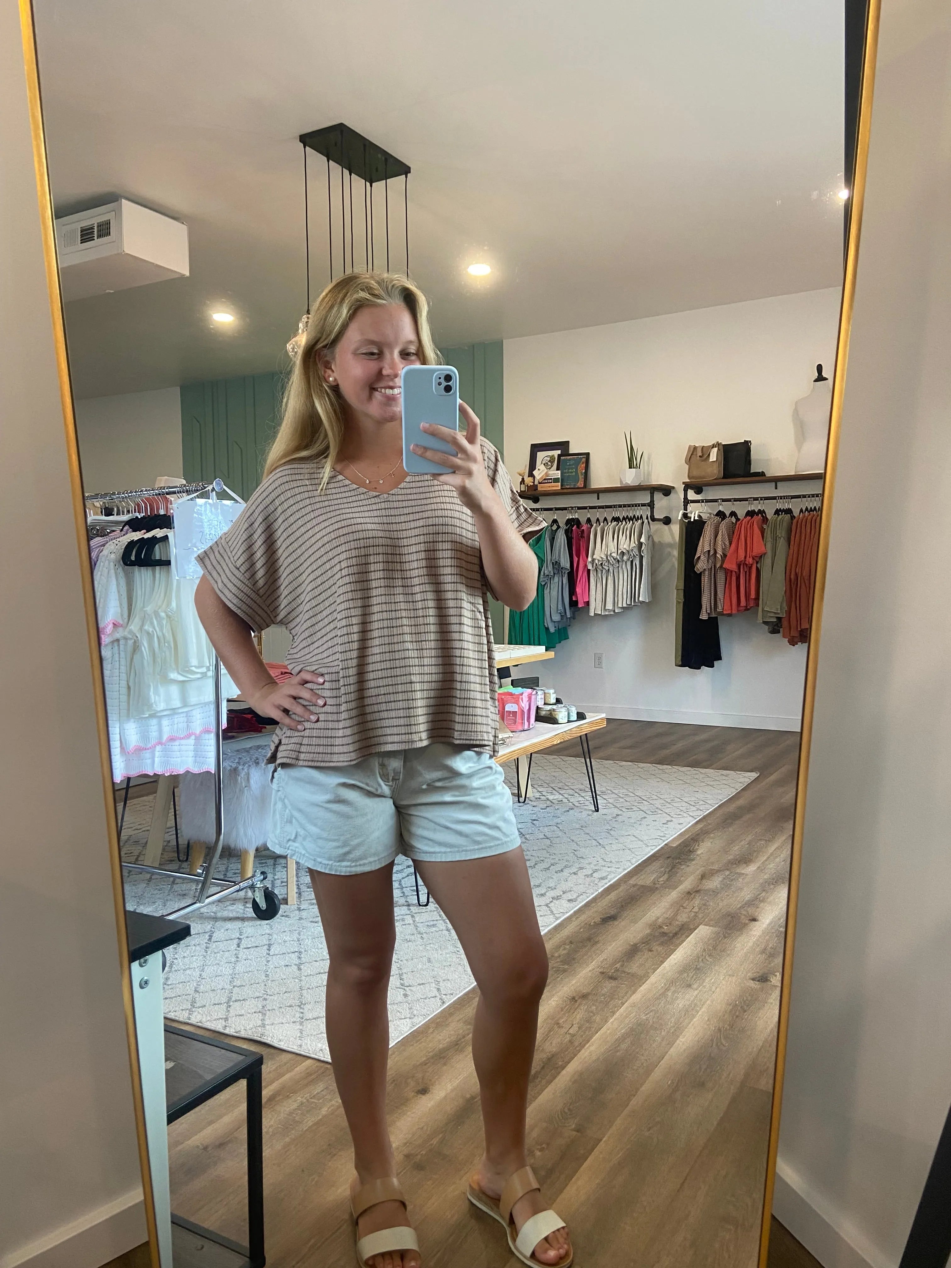 Shop Averi Striped Dolman Top- at Ruby Joy Boutique, a Women's Clothing Store in Pickerington, Ohio