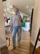 Shop Baby Waffle Knit Boxy Top - Light Cocoa- at Ruby Joy Boutique, a Women's Clothing Store in Pickerington, Ohio