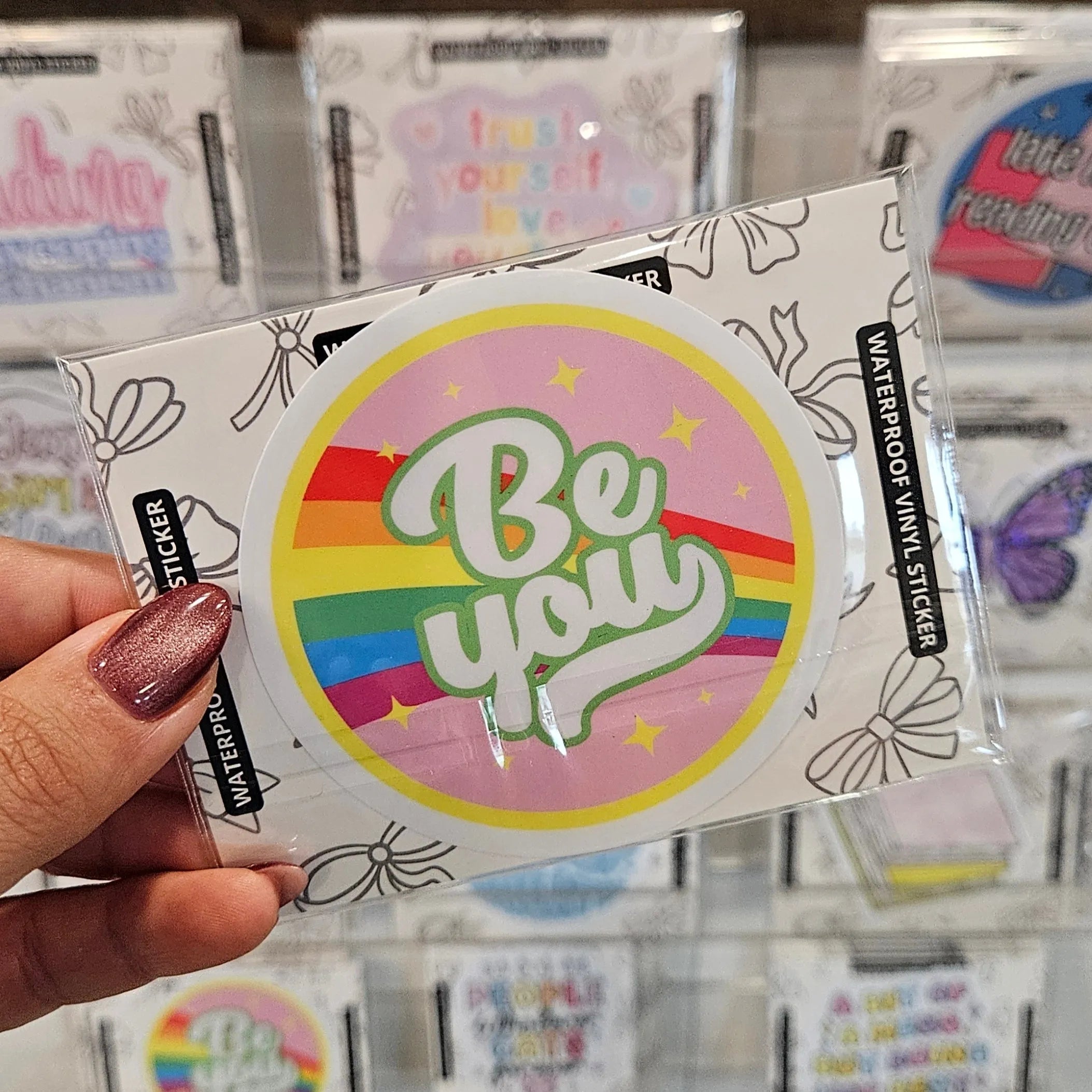 Shop Be You Rainbow Ally Pride | Waterproof Vinyl Sticker- at Ruby Joy Boutique, a Women's Clothing Store in Pickerington, Ohio