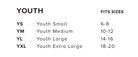 Bella Canvas Youth Size Chart | Ruby Joy Boutique, a Women's Clothing Store in Pickerington, Ohio