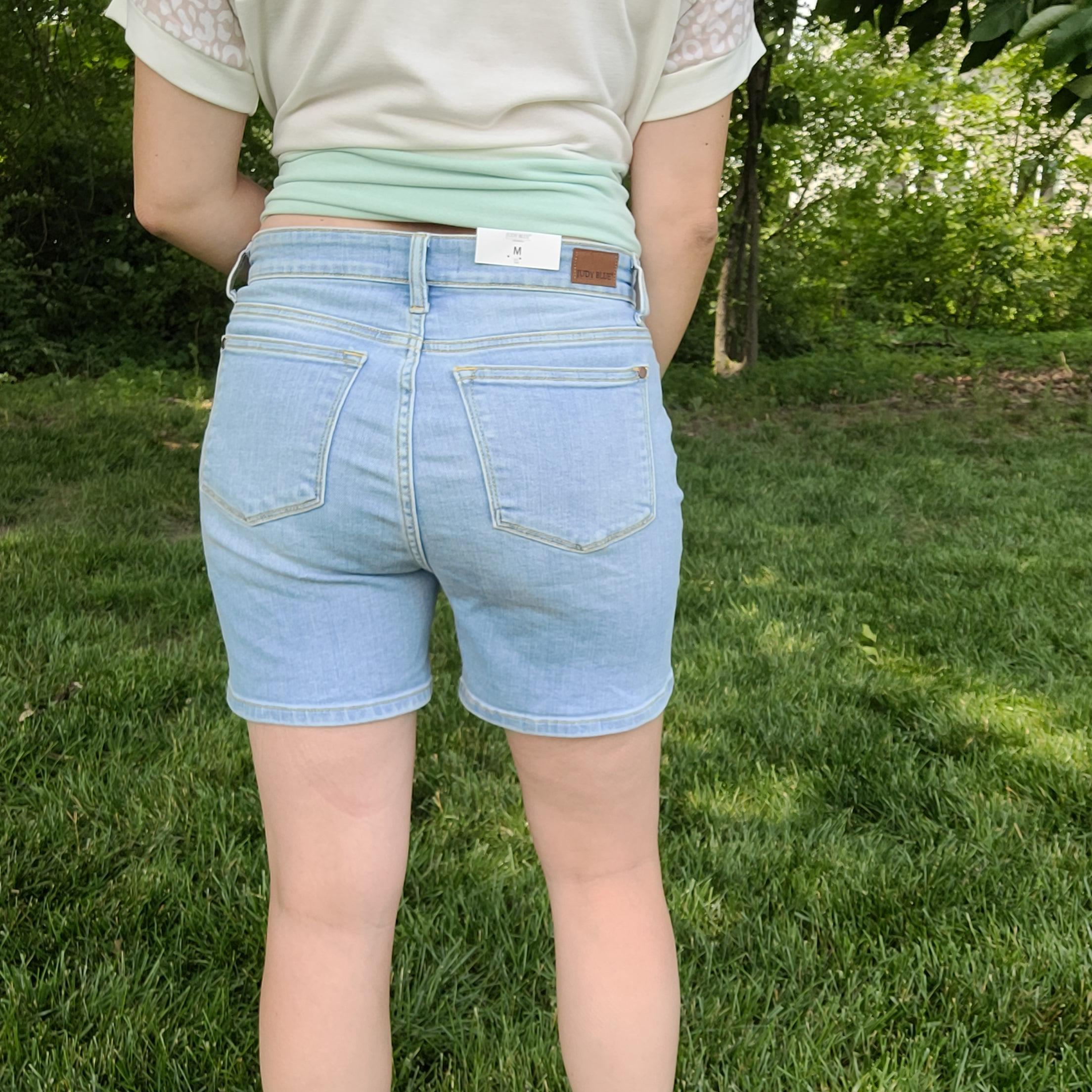 Shop Better Than Ever Denim Shorts | Judy Blue-Shorts at Ruby Joy Boutique, a Women's Clothing Store in Pickerington, Ohio