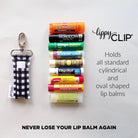 Shop Black and White Buffalo Check LippyClip® - Lip Balm Holder for Chapstick-Keychains at Ruby Joy Boutique, a Women's Clothing Store in Pickerington, Ohio