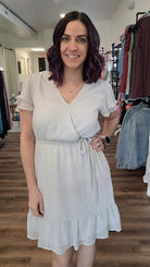 Shop Blair Faux Wrap Dress-Dresses at Ruby Joy Boutique, a Women's Clothing Store in Pickerington, Ohio