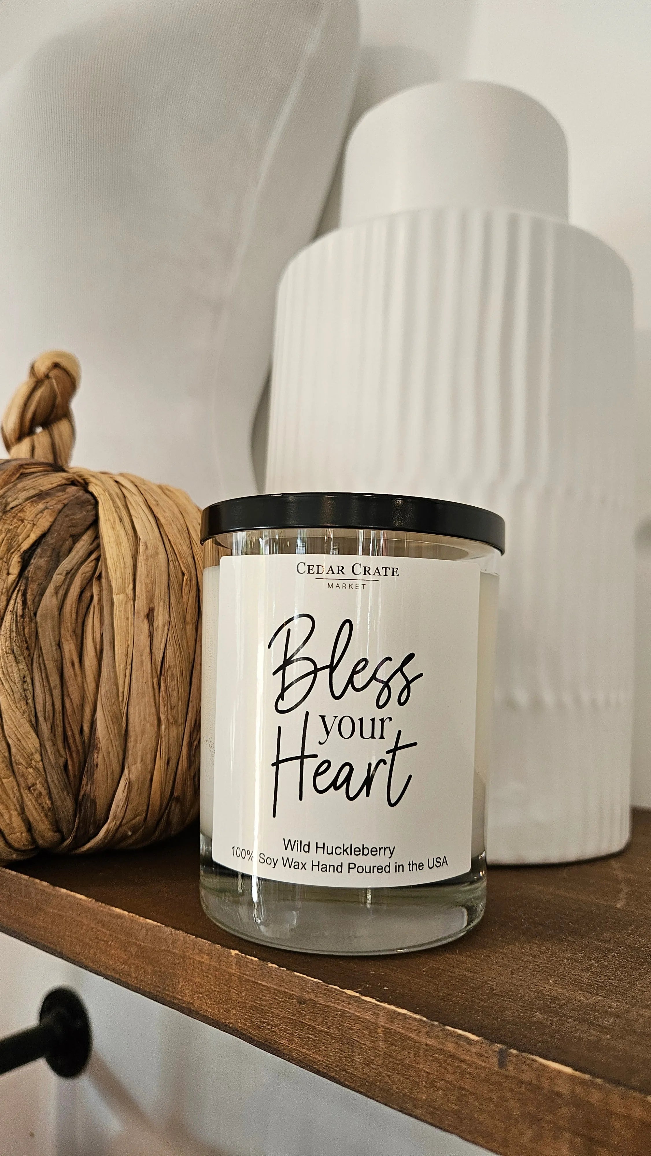 Shop Bless Your Heart | Wild Huckleberry Soy Candle- at Ruby Joy Boutique, a Women's Clothing Store in Pickerington, Ohio