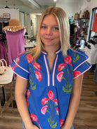 Shop Blossom Meadow Print Top- at Ruby Joy Boutique, a Women's Clothing Store in Pickerington, Ohio