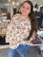 Shop Boho Floral Thermal Top-Shirts at Ruby Joy Boutique, a Women's Clothing Store in Pickerington, Ohio