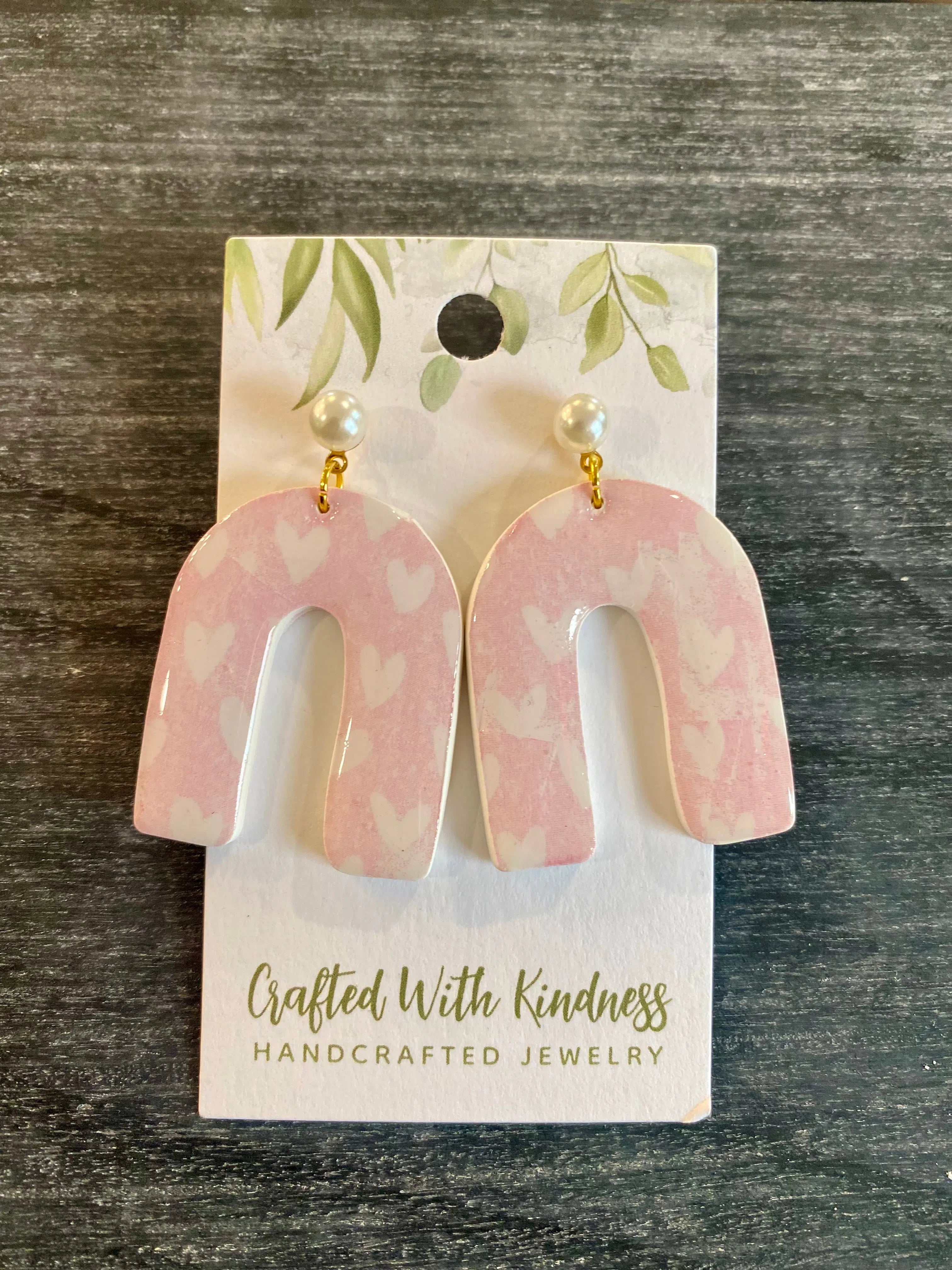 Shop Boho Heart Arch Earrings- at Ruby Joy Boutique, a Women's Clothing Store in Pickerington, Ohio