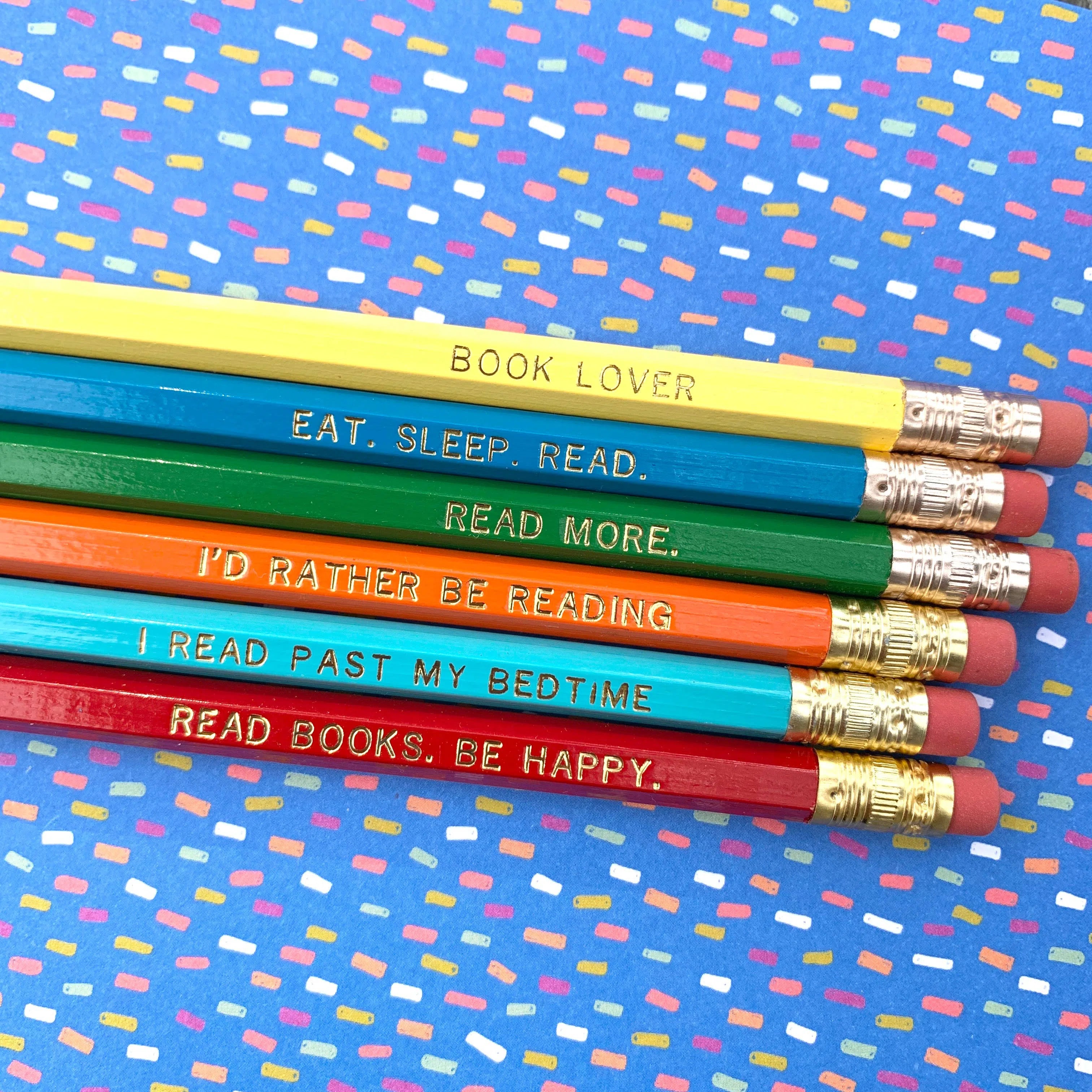Shop Book Lover Pencils - Set of 6-Stationary at Ruby Joy Boutique, a Women's Clothing Store in Pickerington, Ohio