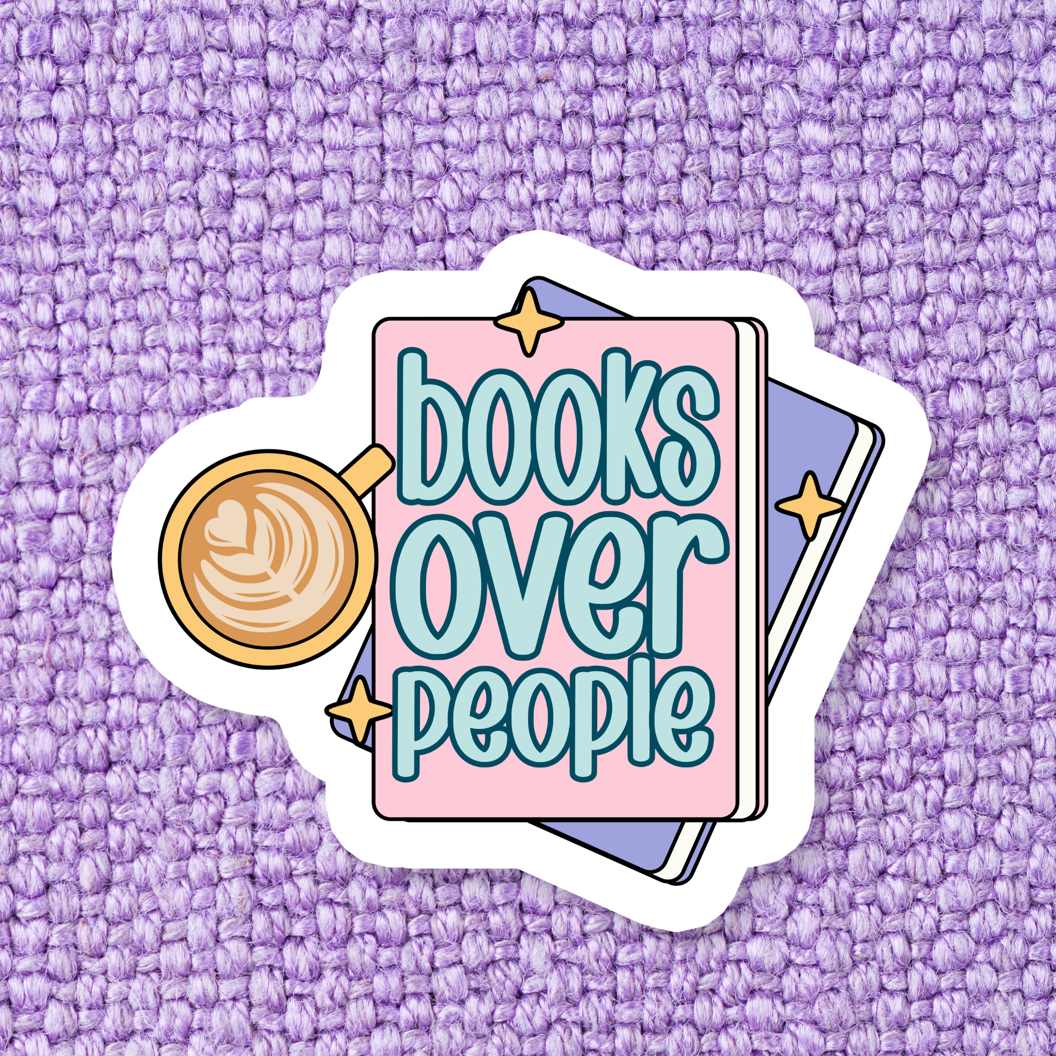 Shop Books Over People | Waterproof Vinyl Sticker- at Ruby Joy Boutique, a Women's Clothing Store in Pickerington, Ohio