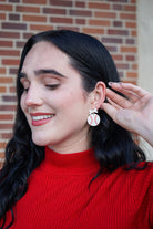 Shop Bow Baseball Earrings- at Ruby Joy Boutique, a Women's Clothing Store in Pickerington, Ohio