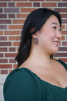 Shop Bow Basketball Earrings- at Ruby Joy Boutique, a Women's Clothing Store in Pickerington, Ohio