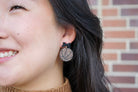 Shop Bow Basketball Earrings- at Ruby Joy Boutique, a Women's Clothing Store in Pickerington, Ohio