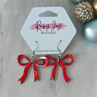 Shop Bow Dangle Earrings-Earrings at Ruby Joy Boutique, a Women's Clothing Store in Pickerington, Ohio