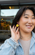 Shop Bow Softball Earrings- at Ruby Joy Boutique, a Women's Clothing Store in Pickerington, Ohio