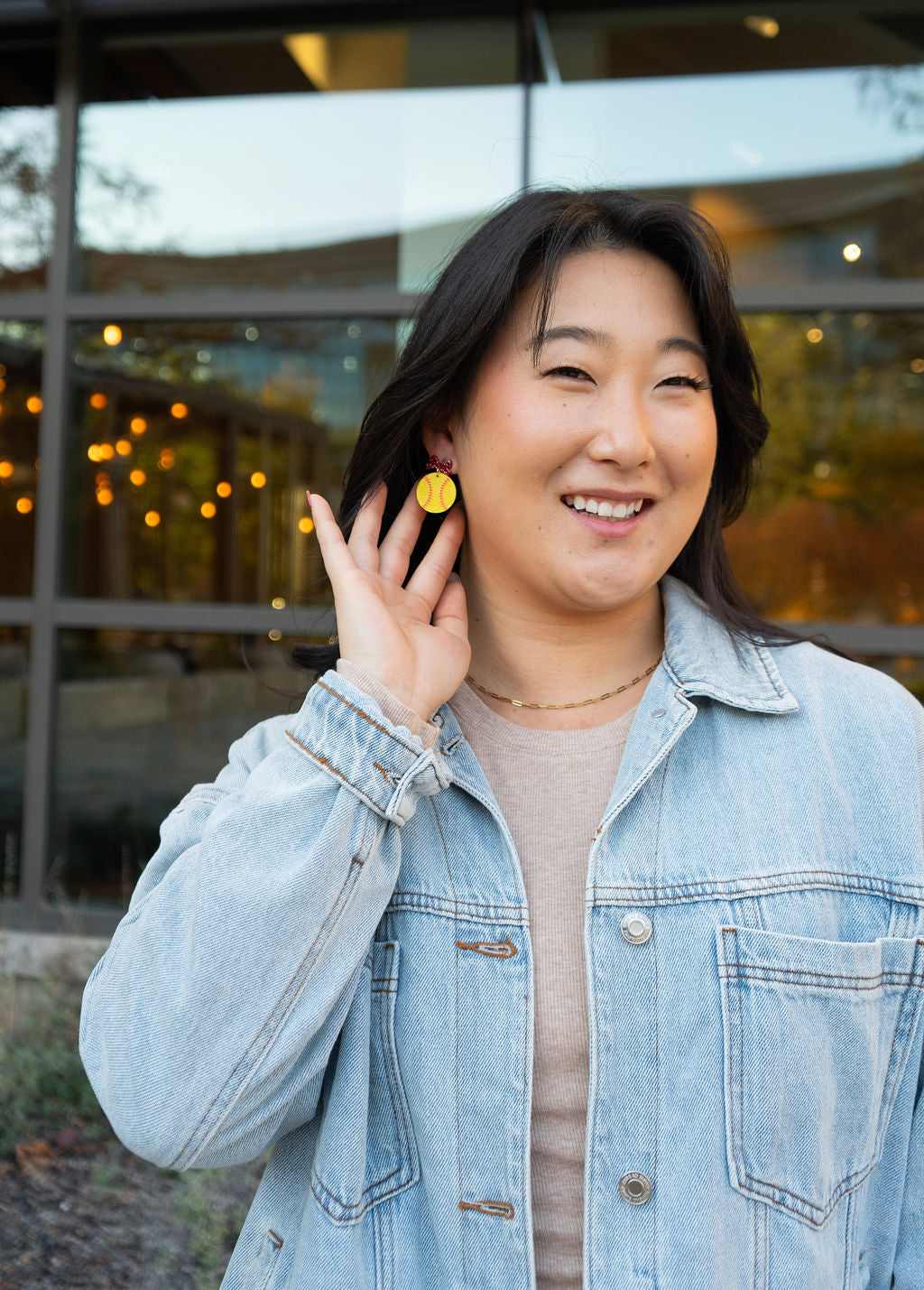 Shop Bow Softball Earrings- at Ruby Joy Boutique, a Women's Clothing Store in Pickerington, Ohio
