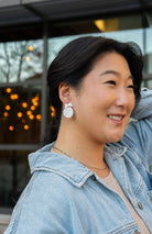 Shop Bow Volleyball Earrings- at Ruby Joy Boutique, a Women's Clothing Store in Pickerington, Ohio