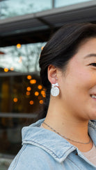 Shop Bow Volleyball Earrings- at Ruby Joy Boutique, a Women's Clothing Store in Pickerington, Ohio