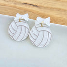 Shop Bow Volleyball Earrings- at Ruby Joy Boutique, a Women's Clothing Store in Pickerington, Ohio