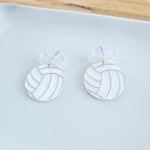 Shop Bow Volleyball Earrings- at Ruby Joy Boutique, a Women's Clothing Store in Pickerington, Ohio