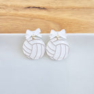 Shop Bow Volleyball Earrings- at Ruby Joy Boutique, a Women's Clothing Store in Pickerington, Ohio