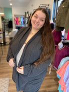 Shop Brielle Open Cardigan - Black-Cardigan at Ruby Joy Boutique, a Women's Clothing Store in Pickerington, Ohio