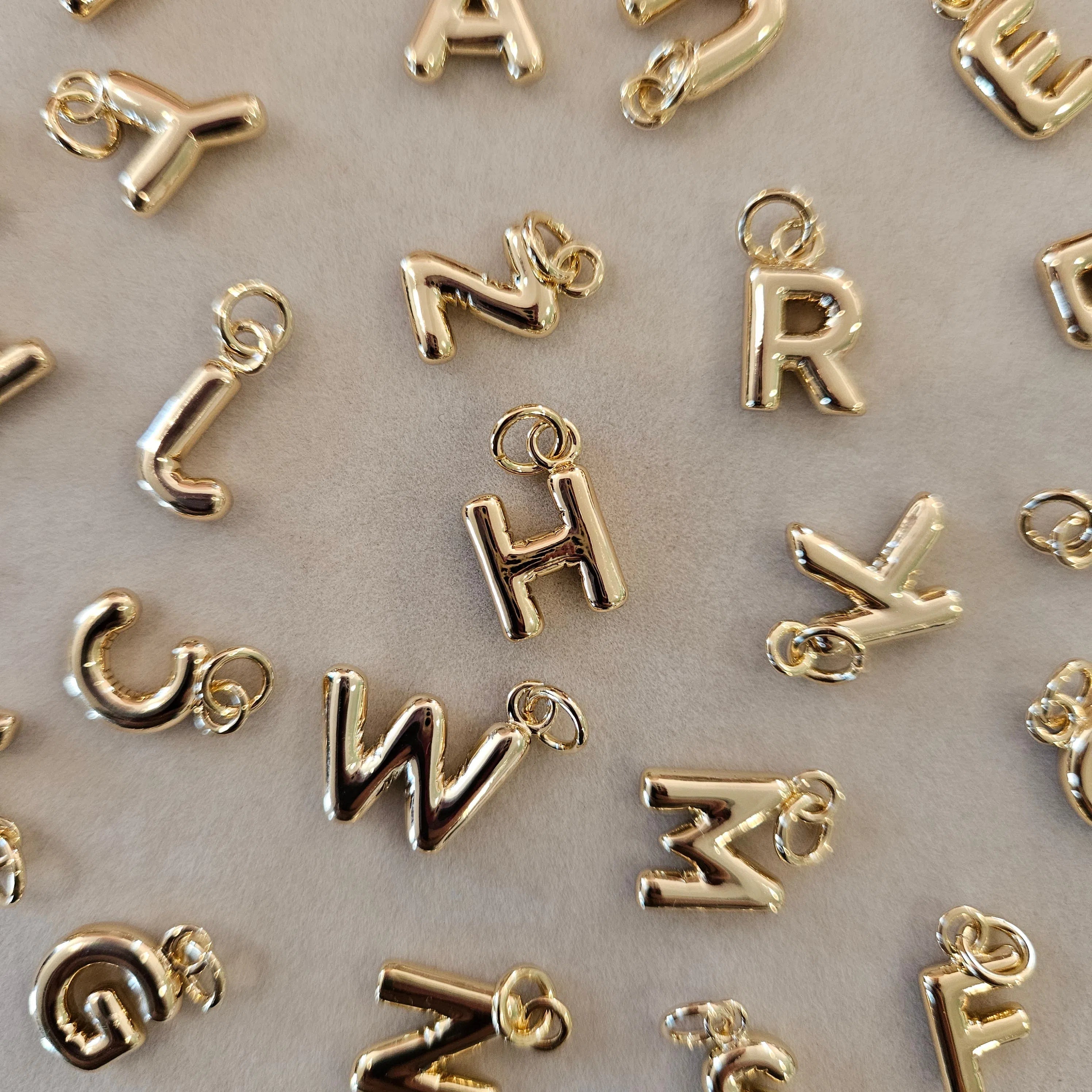 Shop Bubble Letter Charms-Charms at Ruby Joy Boutique, a Women's Clothing Store in Pickerington, Ohio