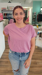 Shop Bubble Tee - Orchid-Shirts & Tops at Ruby Joy Boutique, a Women's Clothing Store in Pickerington, Ohio