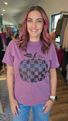 Shop Buffalo Plaid Pumpkin Graphic Tee-Graphic Tee at Ruby Joy Boutique, a Women's Clothing Store in Pickerington, Ohio