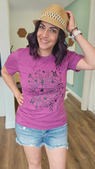 Shop Butterfly Floral Graphic Tee-Graphic Tee at Ruby Joy Boutique, a Women's Clothing Store in Pickerington, Ohio
