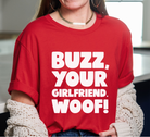 Shop Buzz, Your Girlfriend Woof! Graphic Top | Home Alone Christmas- at Ruby Joy Boutique, a Women's Clothing Store in Pickerington, Ohio