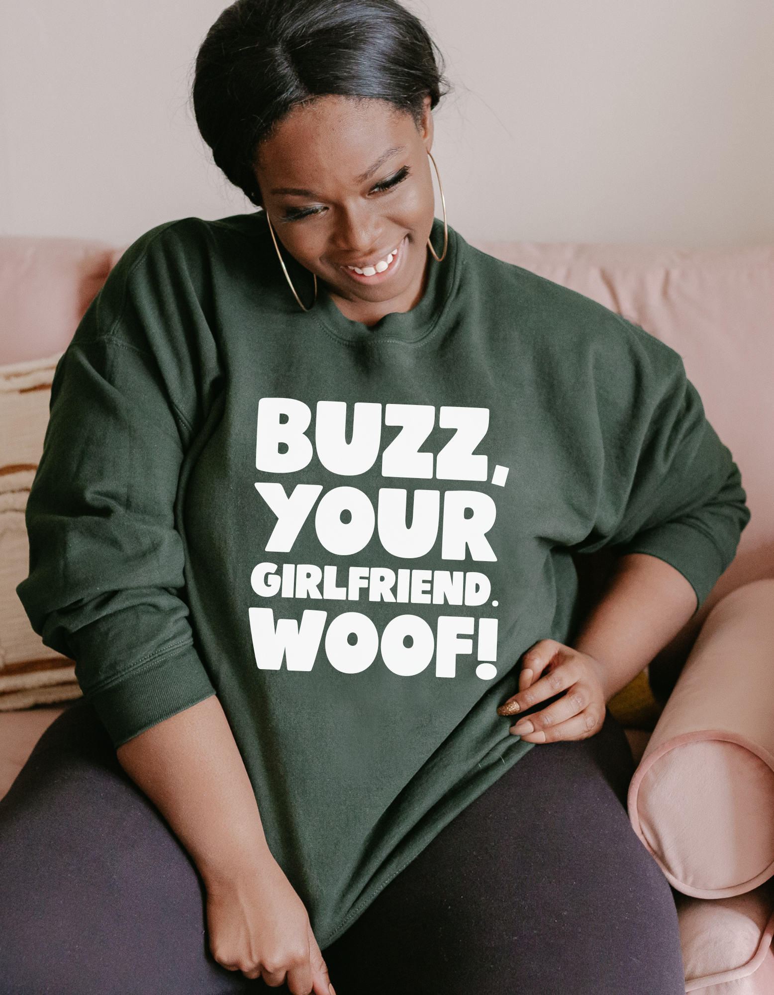 Shop Buzz, Your Girlfriend Woof! Graphic Top | Home Alone Christmas- at Ruby Joy Boutique, a Women's Clothing Store in Pickerington, Ohio