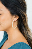 Shop Cameron Hoop Earrings-Earrings at Ruby Joy Boutique, a Women's Clothing Store in Pickerington, Ohio