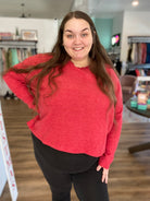 Shop Carmen Ribbed Dolman Sweater-sweatshirt at Ruby Joy Boutique, a Women's Clothing Store in Pickerington, Ohio