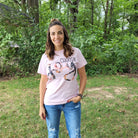 Shop Choose Joy Floral Tee-Graphic Tee at Ruby Joy Boutique, a Women's Clothing Store in Pickerington, Ohio