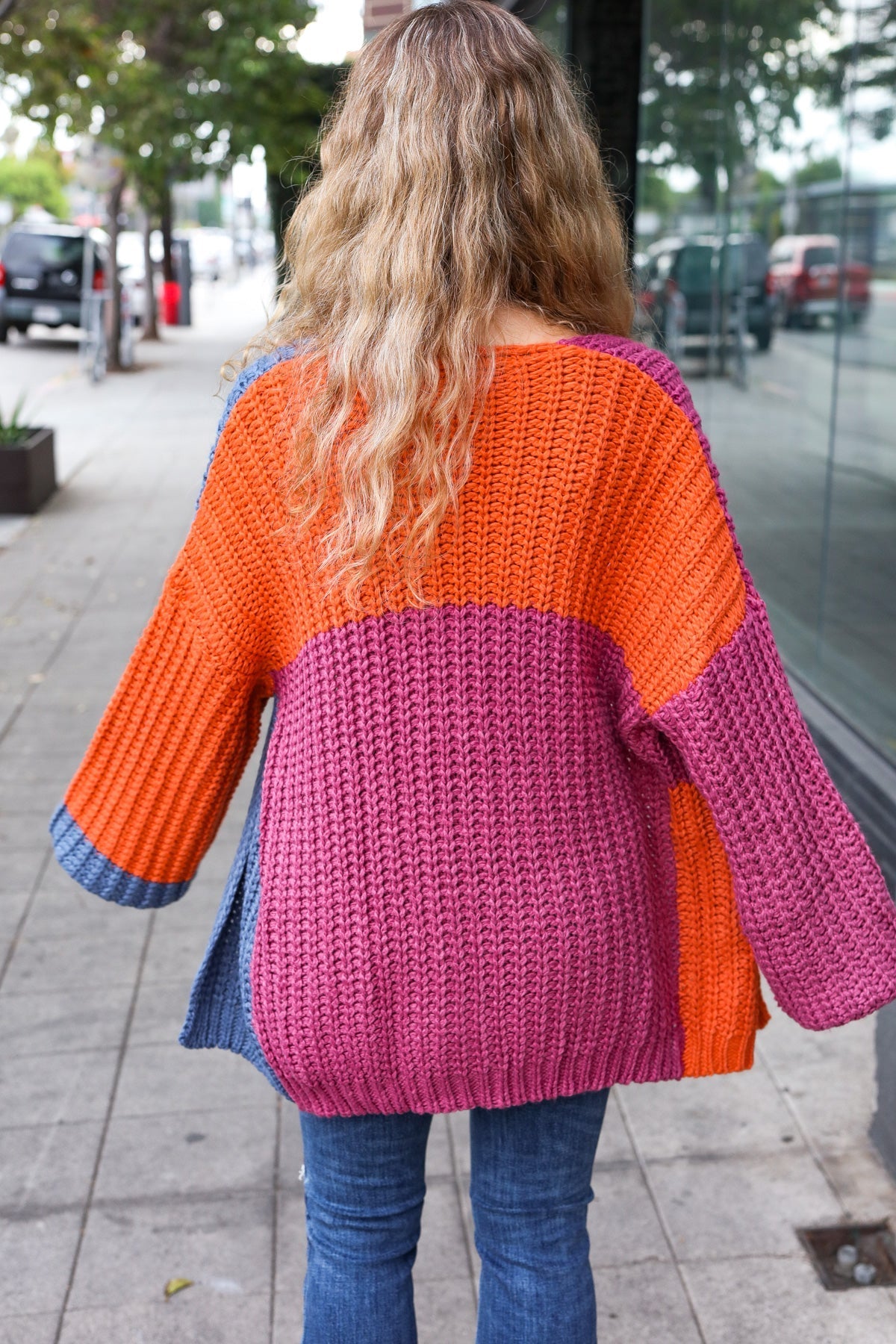 Shop Chunky Knit Color Block Cardigan-Cardigan at Ruby Joy Boutique, a Women's Clothing Store in Pickerington, Ohio