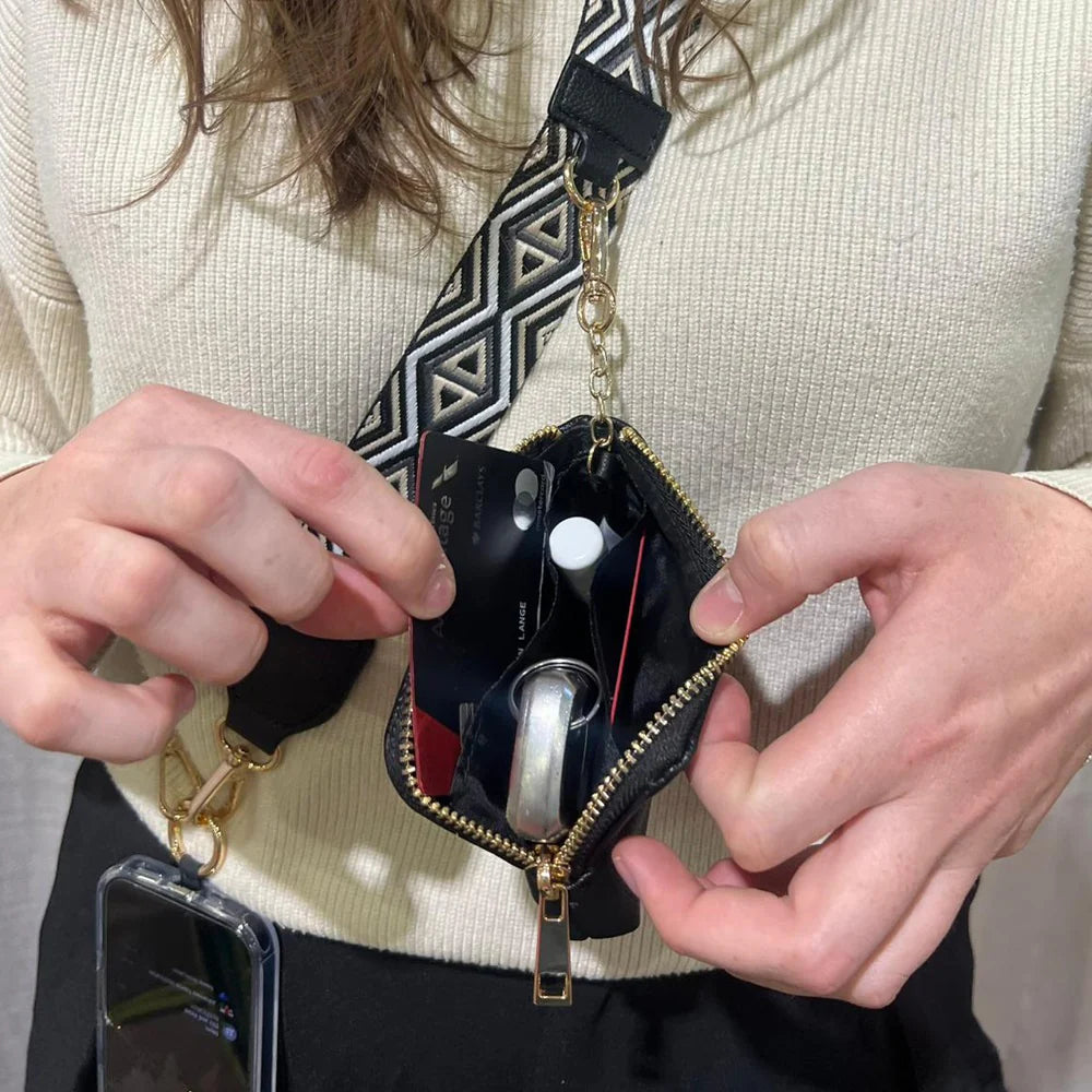 Shop Clip & Go Strap with Zippered Pouch | Save The Girls- at Ruby Joy Boutique, a Women's Clothing Store in Pickerington, Ohio