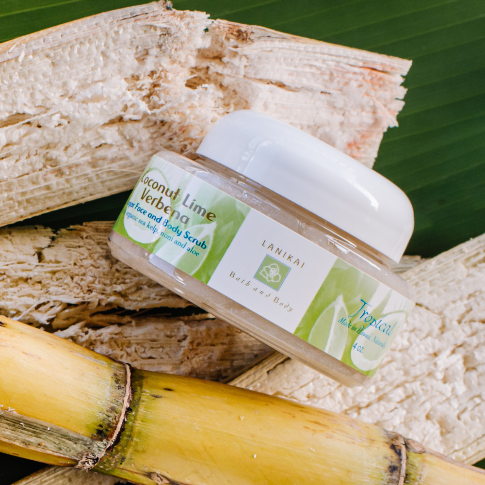 Shop Coconut Lime Verbena Hawaiian Cane Sugar Scrub- at Ruby Joy Boutique, a Women's Clothing Store in Pickerington, Ohio