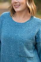 Shop Confetti Sweater - Blue-Sweater at Ruby Joy Boutique, a Women's Clothing Store in Pickerington, Ohio