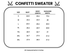 Shop Confetti Sweater - Blue-Sweater at Ruby Joy Boutique, a Women's Clothing Store in Pickerington, Ohio