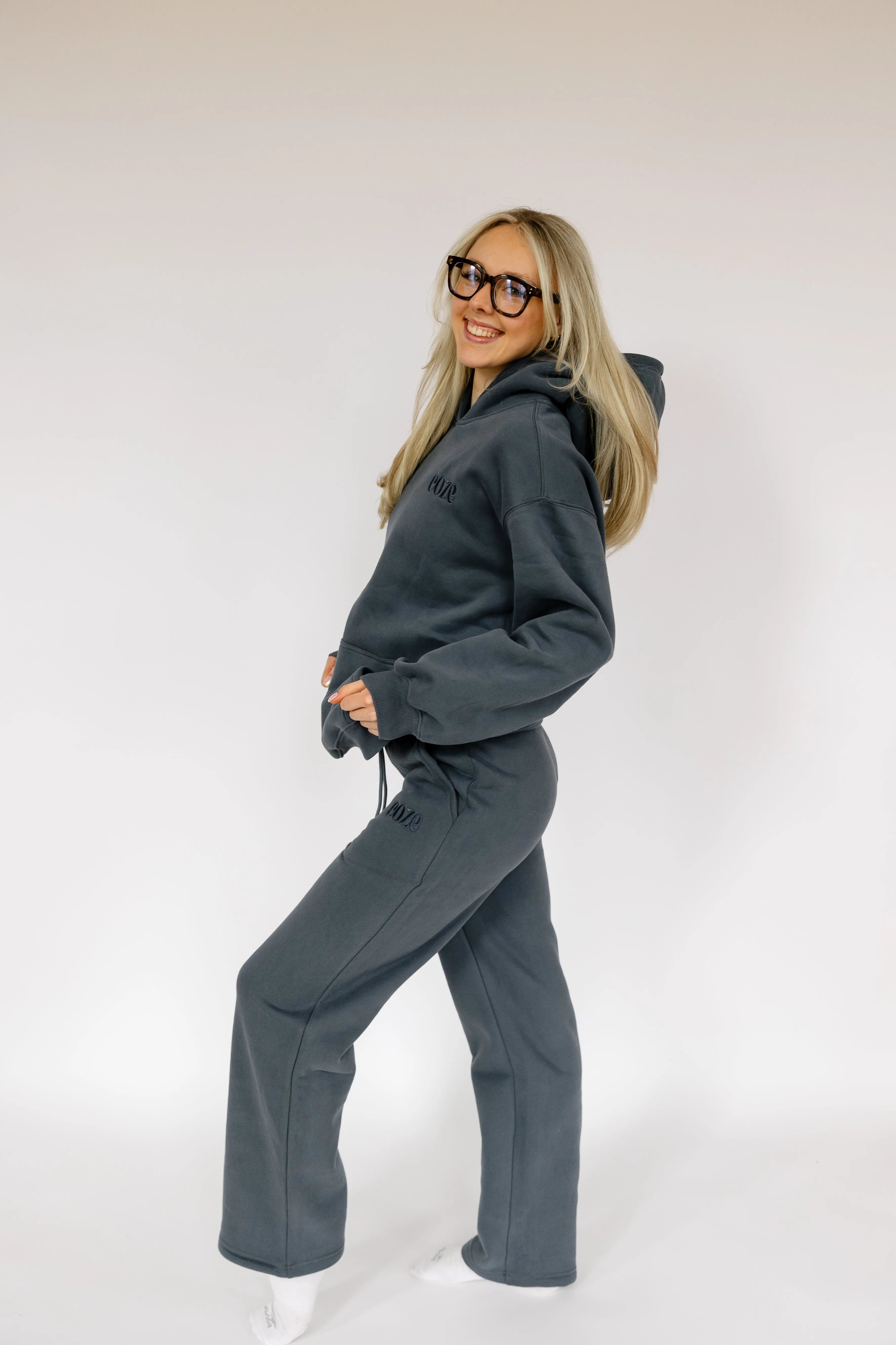 Shop Coze Core Straight Leg Sweats- at Ruby Joy Boutique, a Women's Clothing Store in Pickerington, Ohio