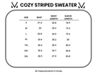 Shop Cozy Striped Sweater - Natural-Sweater at Ruby Joy Boutique, a Women's Clothing Store in Pickerington, Ohio